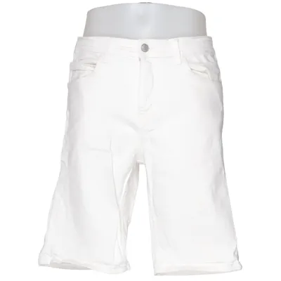 Denim shorts (Wit) van Mango Man Katoen, Elastaan