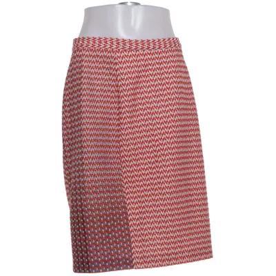 Rok (Rood, Wit) van Missoni Katoen, Elastaan, Zijde, Viscose, Wol