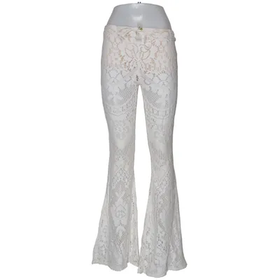 Pants (White) from Spell Cotton, Polyester