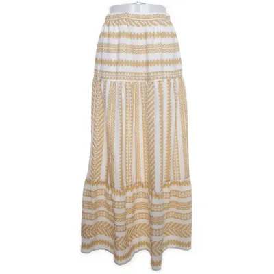 Maxi rok (Wit, Beige) van Emery Rose Elastaan, Polyester