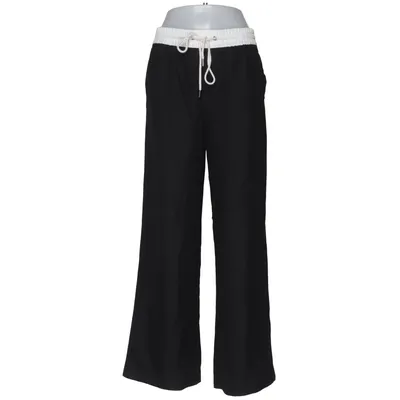 Pantalon patte d'éléphant (Noir, Blanc) de Divided by H&M Polyester, Viscose