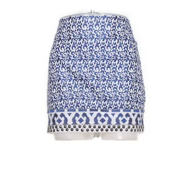 Nederdel (Hvid, Blå) fra Mango Denim Bomuld