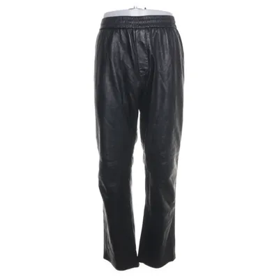 Leren broek (Zwart) van Samsøe & Samsøe Leer, Viscose