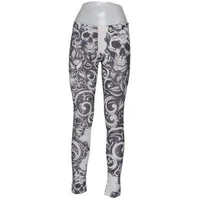 Leggings (Svart, Vit) från Issy Elastan, Polyester