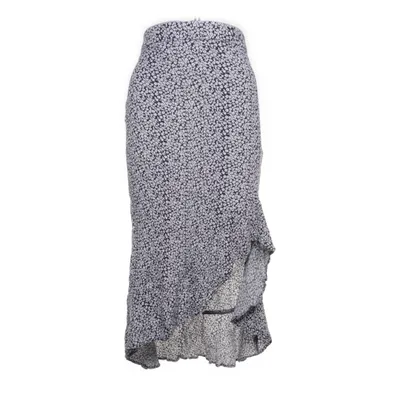 Långkjol (Vit, Blå) från Essentials Viskos