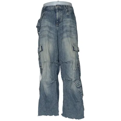 Pantalon cargo (Bleu, Blanc) de BDG by Urban Outfitters Coton recyclé