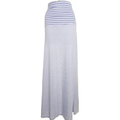 Kjol (Blå, Vit) från Tchibo Polyester, Viskos