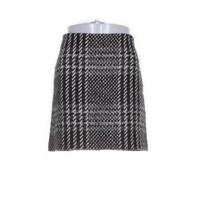 Kjol (Svart, Vit) från Karen Millen Akryl, Polyester, Viskos, Ull