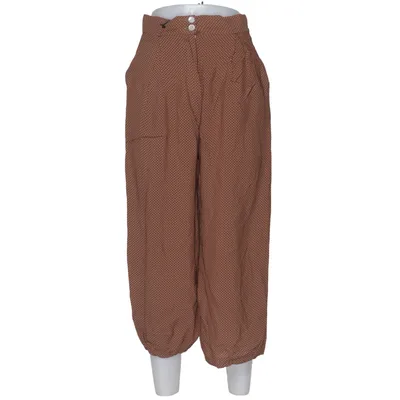Pantalon patte d'éléphant (Marron, Blanc) de Lene Sand Acétate, Viscose