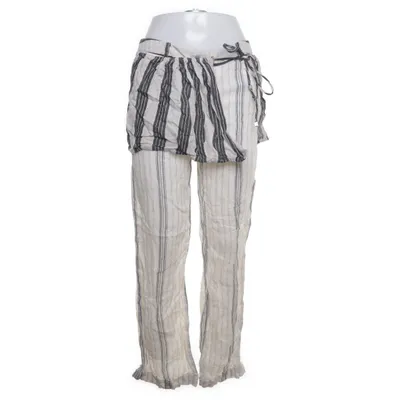 Pants (Beige, Black, White) from Jc De Castelbajac Linen