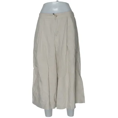 Culottes (Beige) from Uniqlo Cotton, Linen