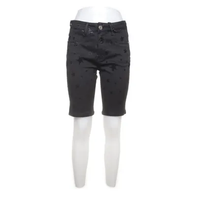 Denim shorts (Zwart) van Black Katoen, Elastaan