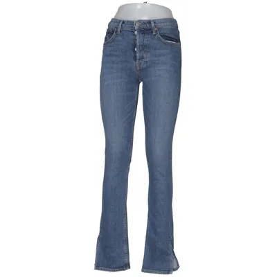 Jeans (Blå) fra Grlfrnd Bomuld, Elastan