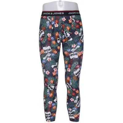 Lange onderbroek (Jacfunny Skulls Long John) van Jack & Jones Katoen, Elastaan