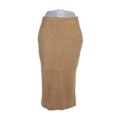 Leren rok (Beige, Bruin) van Claudia Obert