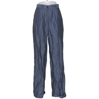 Palazzobukser (Blå) fra El Corte Inglés Linned, Polyester, Viscose