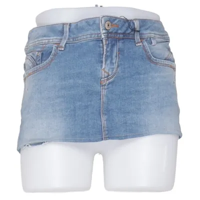 Jeansrock (Blau) von LTB Baumwolle, Elasthan, Leder
