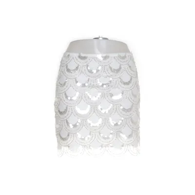 Skirt (White) from Rotate Polyester