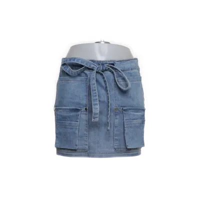 Jeanskjol (Blå) från Fashion Nova Bomull, Polyester
