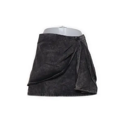 Wrap skirt (Gray) from Missguided Petite Cotton, Polyester