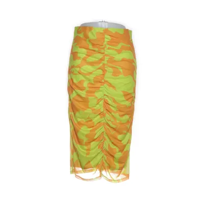 Rok (Oranje, Groen, Meerkleurig) van Vero Moda Elastaan, Polyester