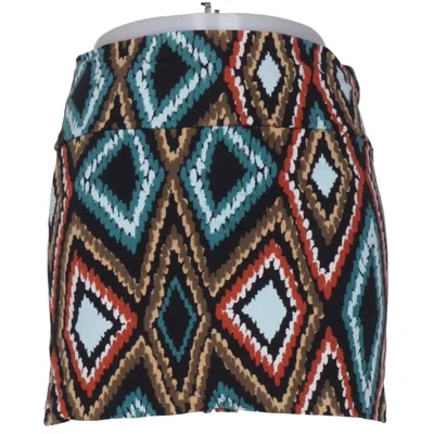Rok (Zwart, Blauw, Bruin, Meerkleurig) van Body Central Katoen, Elastaan