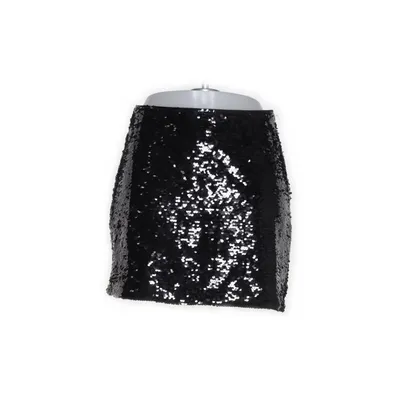 Rock (Schwarz, Silber) von H&M Elasthan, Polyester