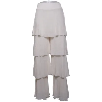 Hose (Weiß) von Zara Polyester, Viskose