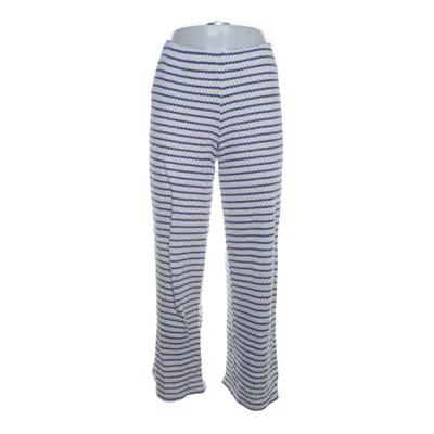 Pants (Blue, White) from Mango Cotton, Polyester