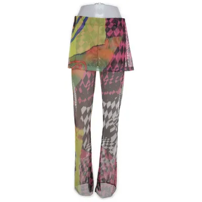 Leggings (Gul, Flerfärgad) från Rave Review Elastan, Återvunnen polyester