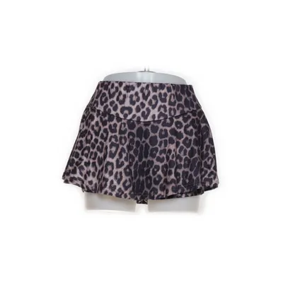 Jupe-short (Marron, Noir) de Shein Élasthane, Polyester