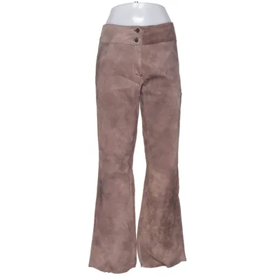 Läderbyxor (Brun) från Imitz Polyester, Mocka