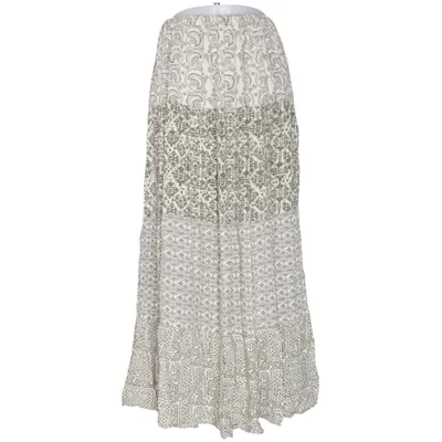 Maxi skirt (Beige, Green) from Peacocks Viscose
