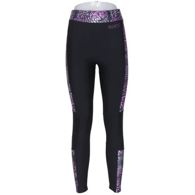 Træningsleggings (Sort, Lilla, Flerfarvet) fra Blacc Elastan, Polyester