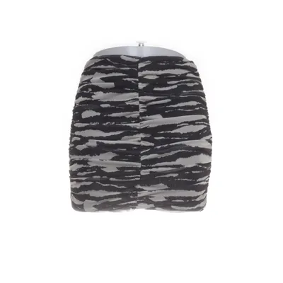 Rock (Schwarz, Grau) von Zara Polyester, Elasthan