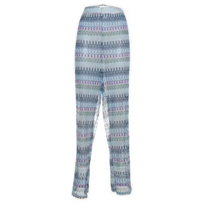 Palazzo broek (Blauw, Roze, Meerkleurig) van Papaya Metallvezel, Polyester