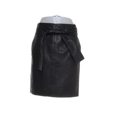Leather skirt (Black) from Munderingskompagniet Cotton, Polyester, Leather