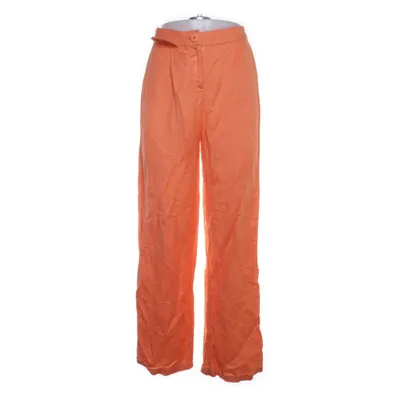 Broek (Oranje) van Bershka Linnen, Viscose