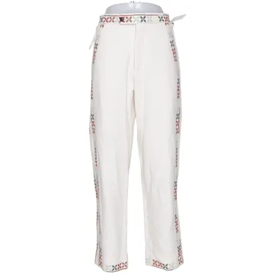 Pantalon (Blanc, Multicolore) de Bode Coton