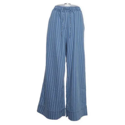 Pantalon patte d'éléphant (Bleu, Blanc) de New Collection Coton, Polyester