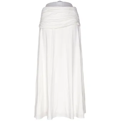 Maxirock (Weiß) von Abercrombie & Fitch Baumwolle, Elasthan, Modal