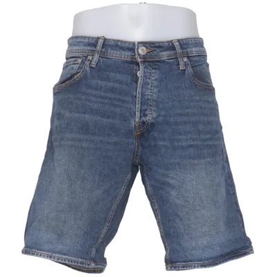 Denim shorts (Blauw) van Jack & Jones Jeans Intelligence Katoen, Elastaan