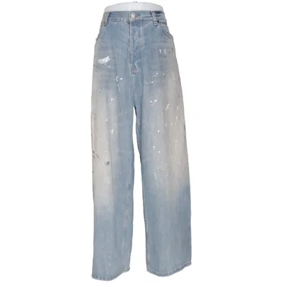 Jeans (2023M) von Acne Studios Baumwolle, Leder, Lyocell