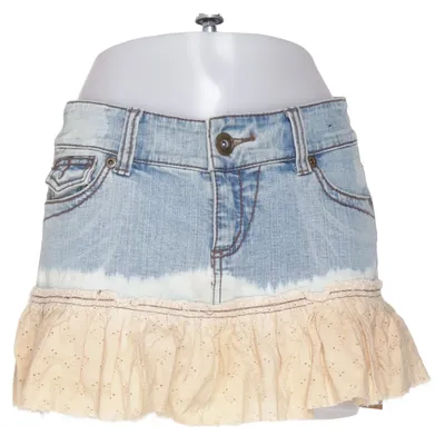 Jeansrock (Blau, Beige, Mehrfarbig) von River Island Baumwolle, Elasthan, Polyester