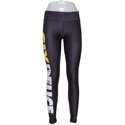 Sports tights (Black, White, Yellow) from Six Deuce Elastane, Polyester