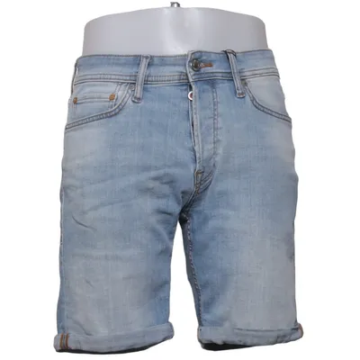 Short en jean (Bleu) de Jack & Jones Jeans Intelligence Coton, Élasthane, Cuir