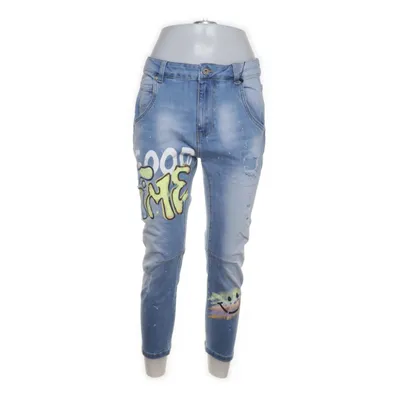 Jeans (Blue, White) from Prodotto Importato Cotton, Elastane, Polyester, Viscose