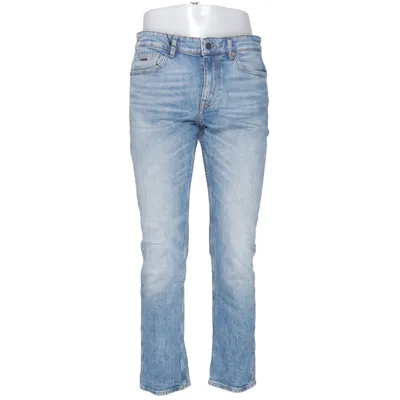 Spijkerbroek (Blauw) van Boss Katoen, Elastaan