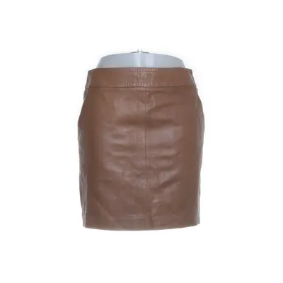 Lædernederdel (Brun) fra Set Polyester, Læder