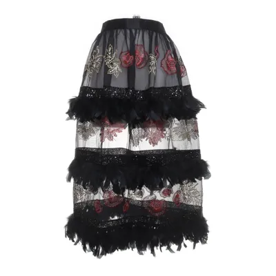 Rok (Zwart, Meerkleurig) van Georges Hobeika Acetaat, Viscose